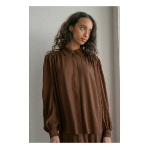 THEAVANT - Blusa de seda Dama | Café