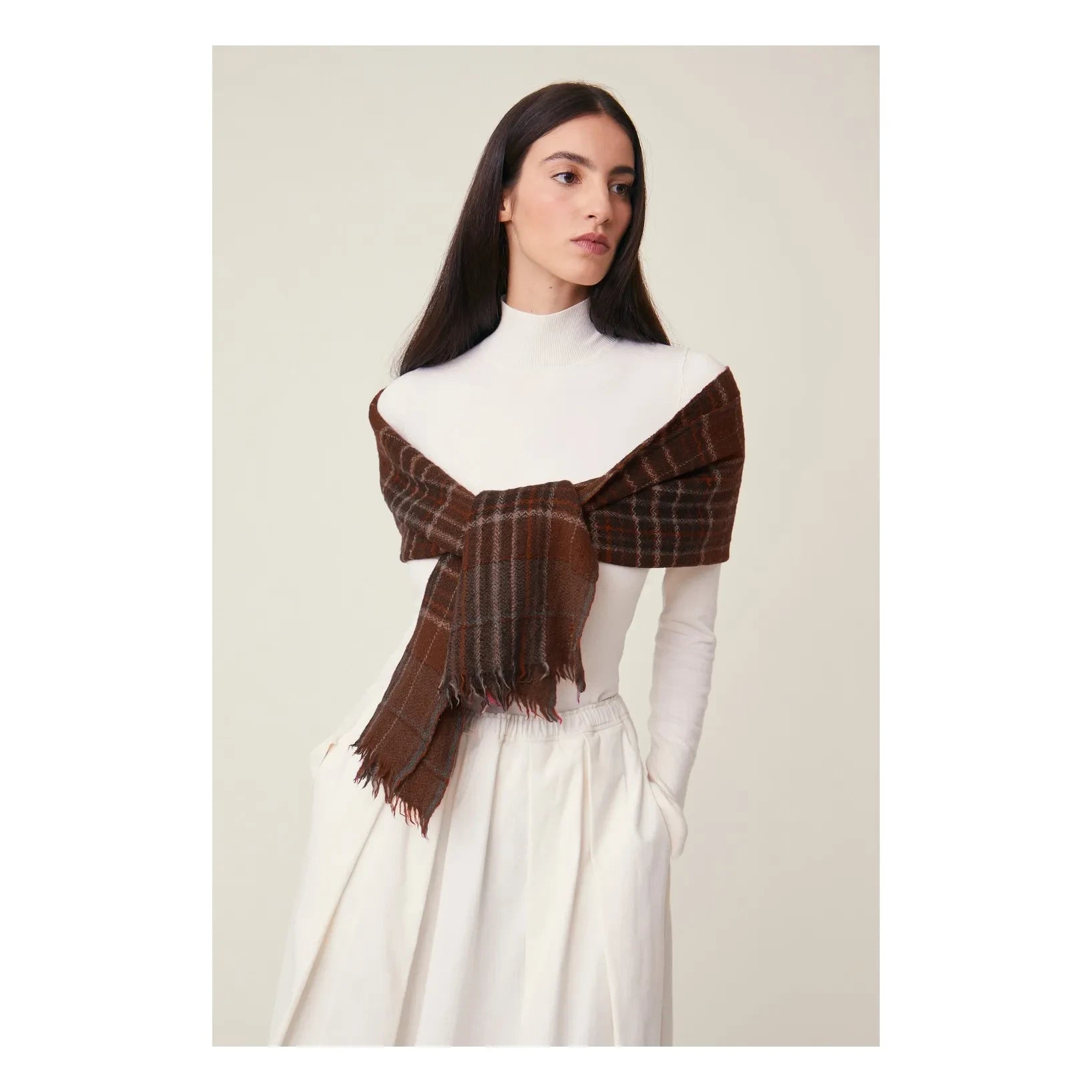 Moismont - Bufanda Anderson n.º 803, lana | Marrón