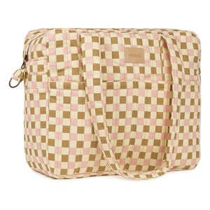 Nobodinoz - Bolso de maternidad Hyde Park Mosaic | Rosa