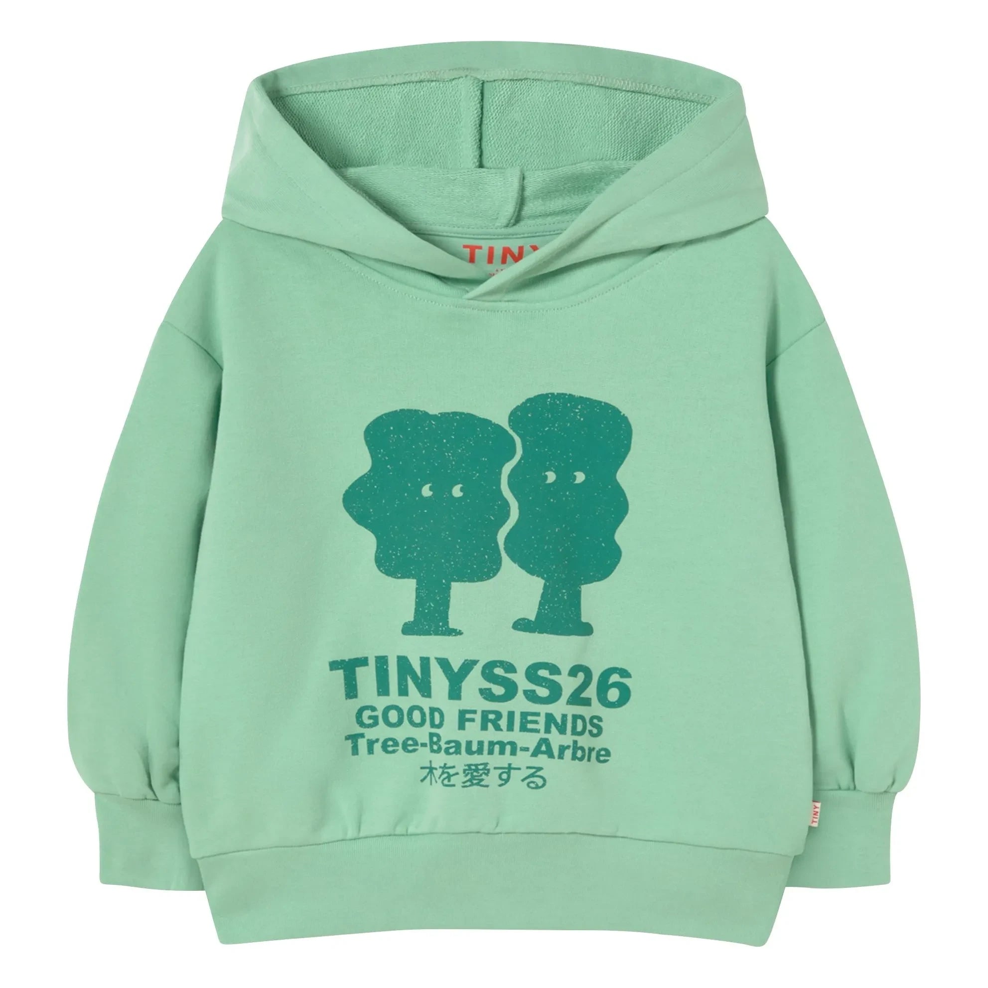 Tinycottons - Sudadera de algodón orgánico Good Friends | Turquesa