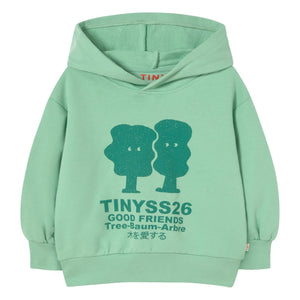 Tinycottons - Sudadera de algodón orgánico Good Friends | Turquesa
