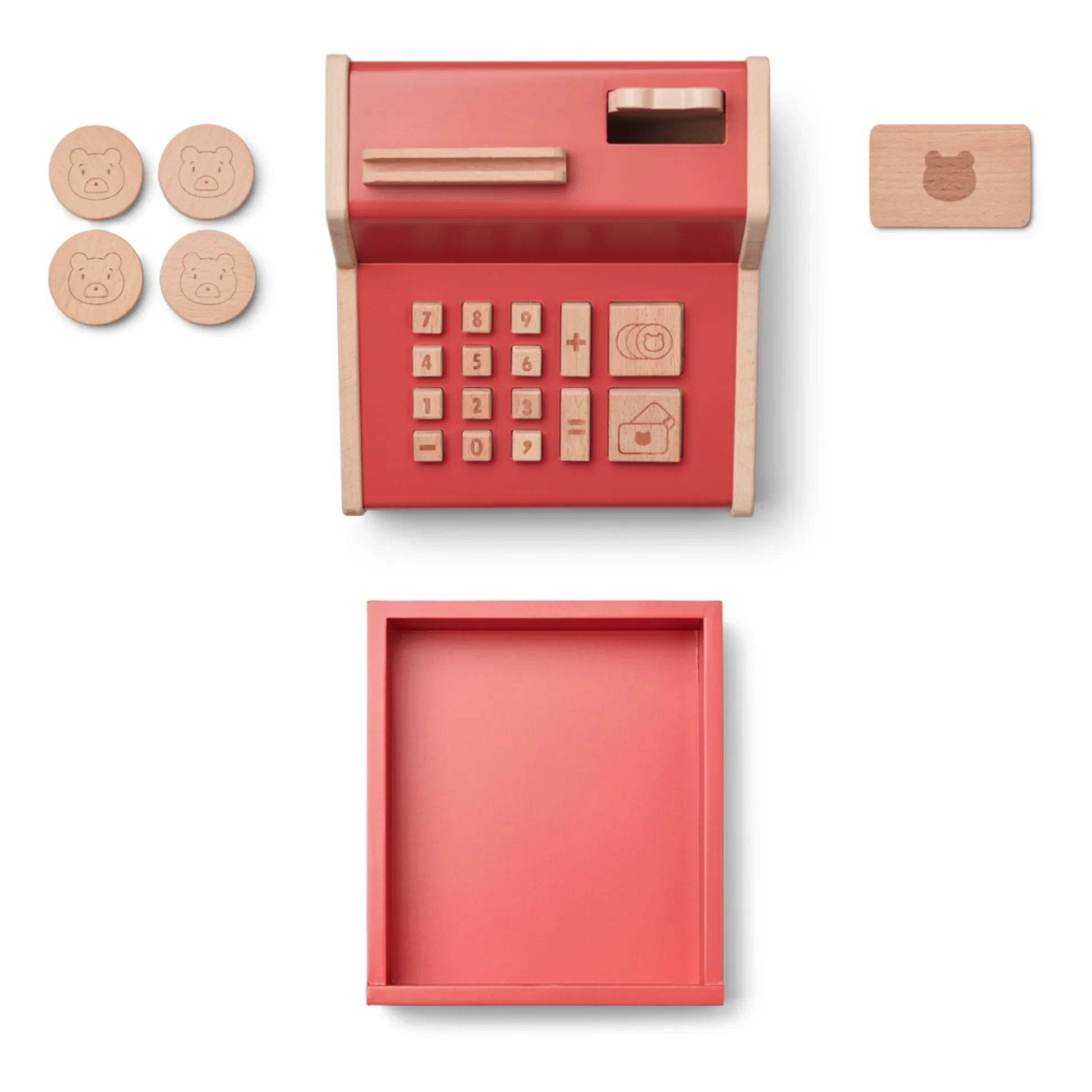 Liewood - Caja registradora de madera | Rojo