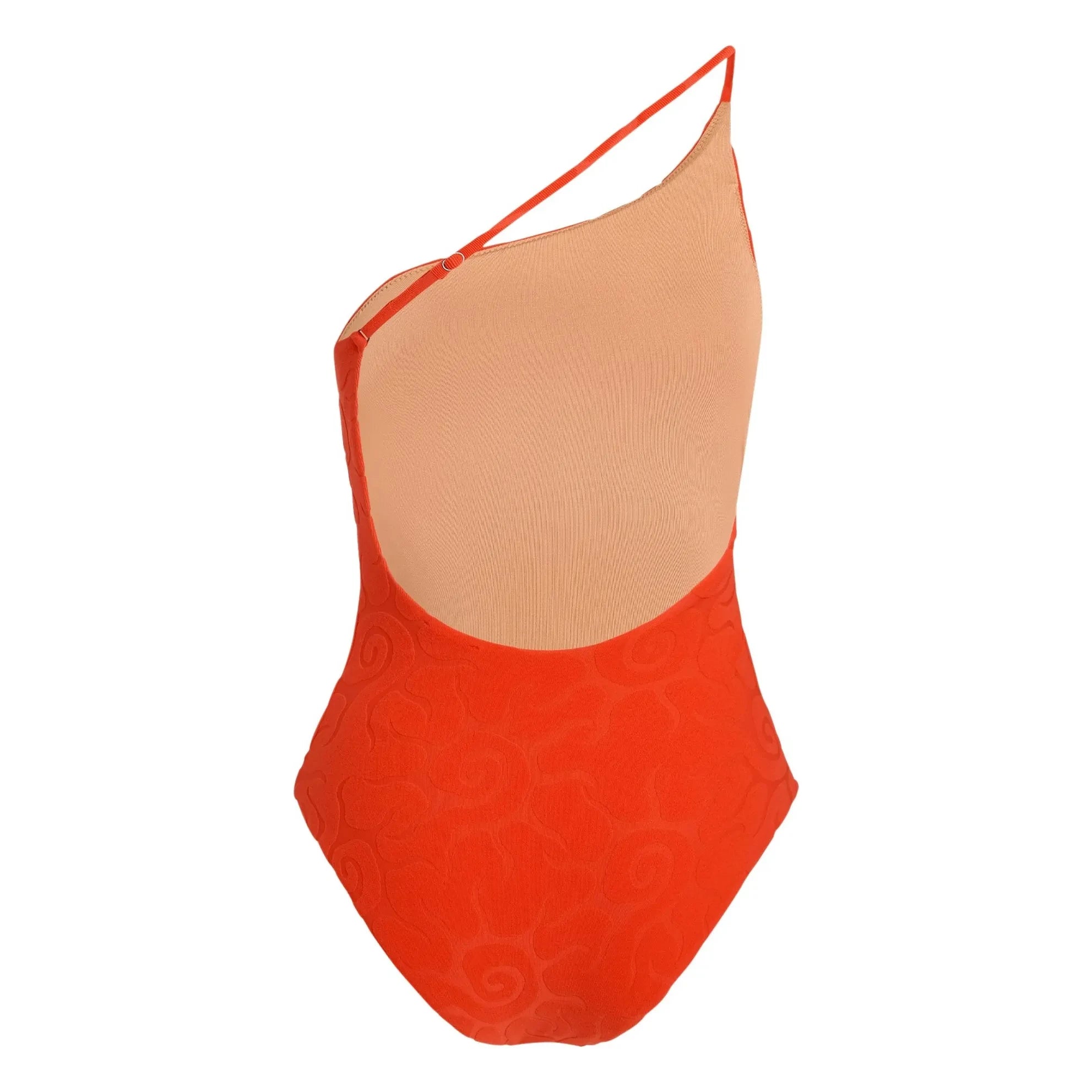 OAS - Traje de baño asimétrico texturizado Sunero Tuffo | Rojo