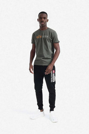Camiseta de algodón con etiqueta de Alpha Industries