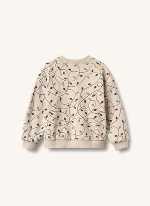 Wheat - Sandro "Guirlandes" Sudadera de algodón orgánico | Crema