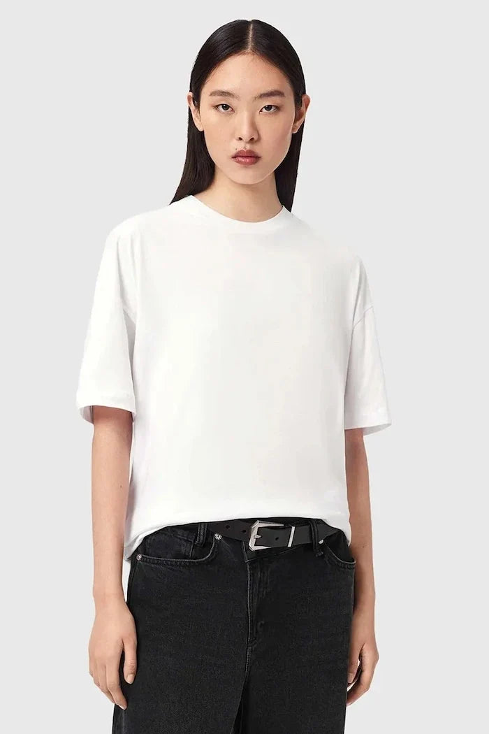 AllSaints camiseta de algodón para mujer FUSE