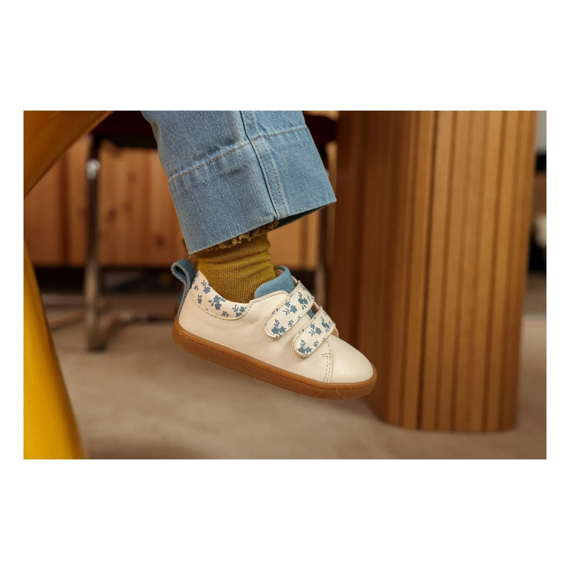 Zapatilla de deporte con estampado floral Lazare - Mahaut | Crudo
