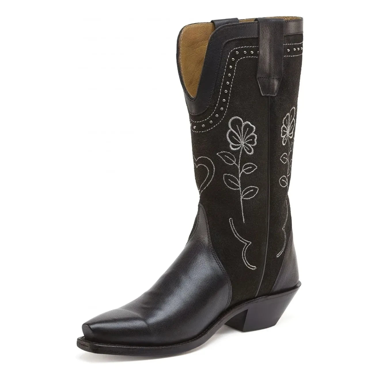 Bootstock - Botas cowboy Haily con tachuelas de ante | Negro