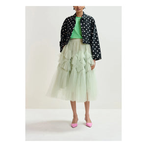Essentiel Antwerp - Camiseta de rayas con cuentas Joste | Verde