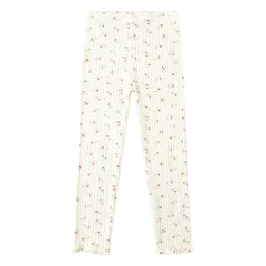 Rylee + Cru - Leggings acanalados con estampado floral | Crudo