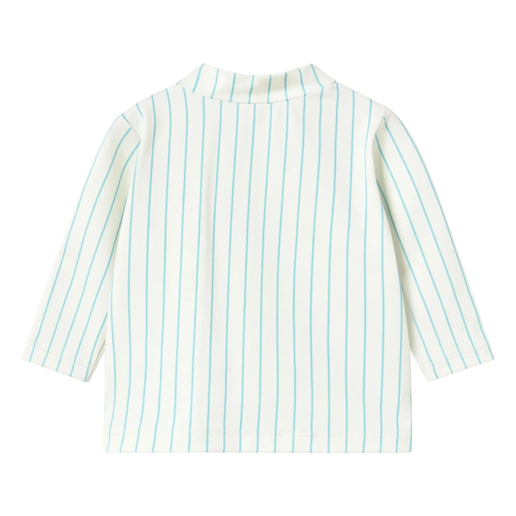 Tinycottons - Camiseta de baño de rayas con protección UV | Azul claro