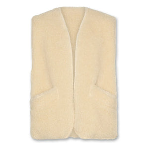 AO76 - Chaleco Sherpa reversible sin mangas Jambo | Beige