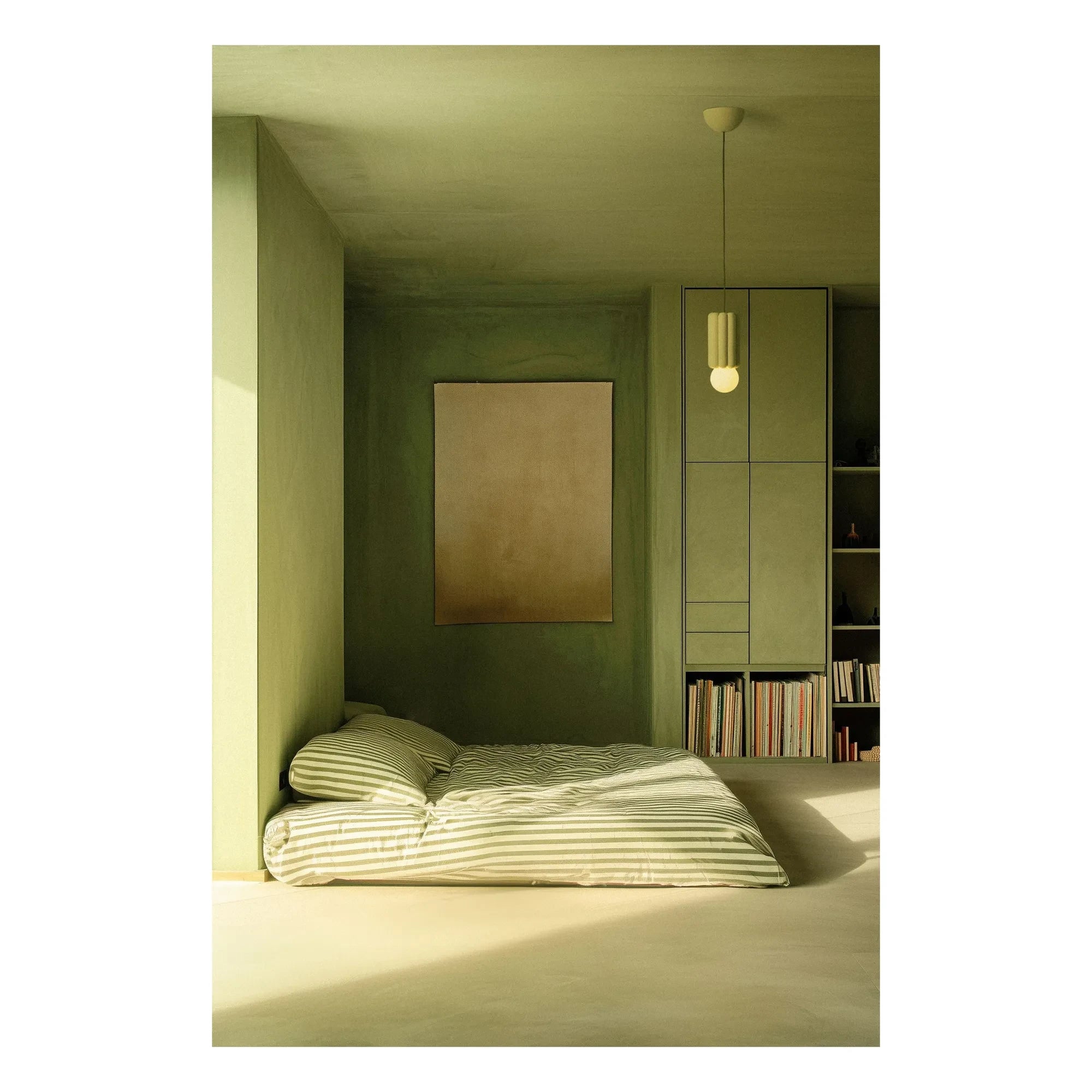 Schneid Studio - Lámpara colgante de cerámica Stucco 3 | Pistacho