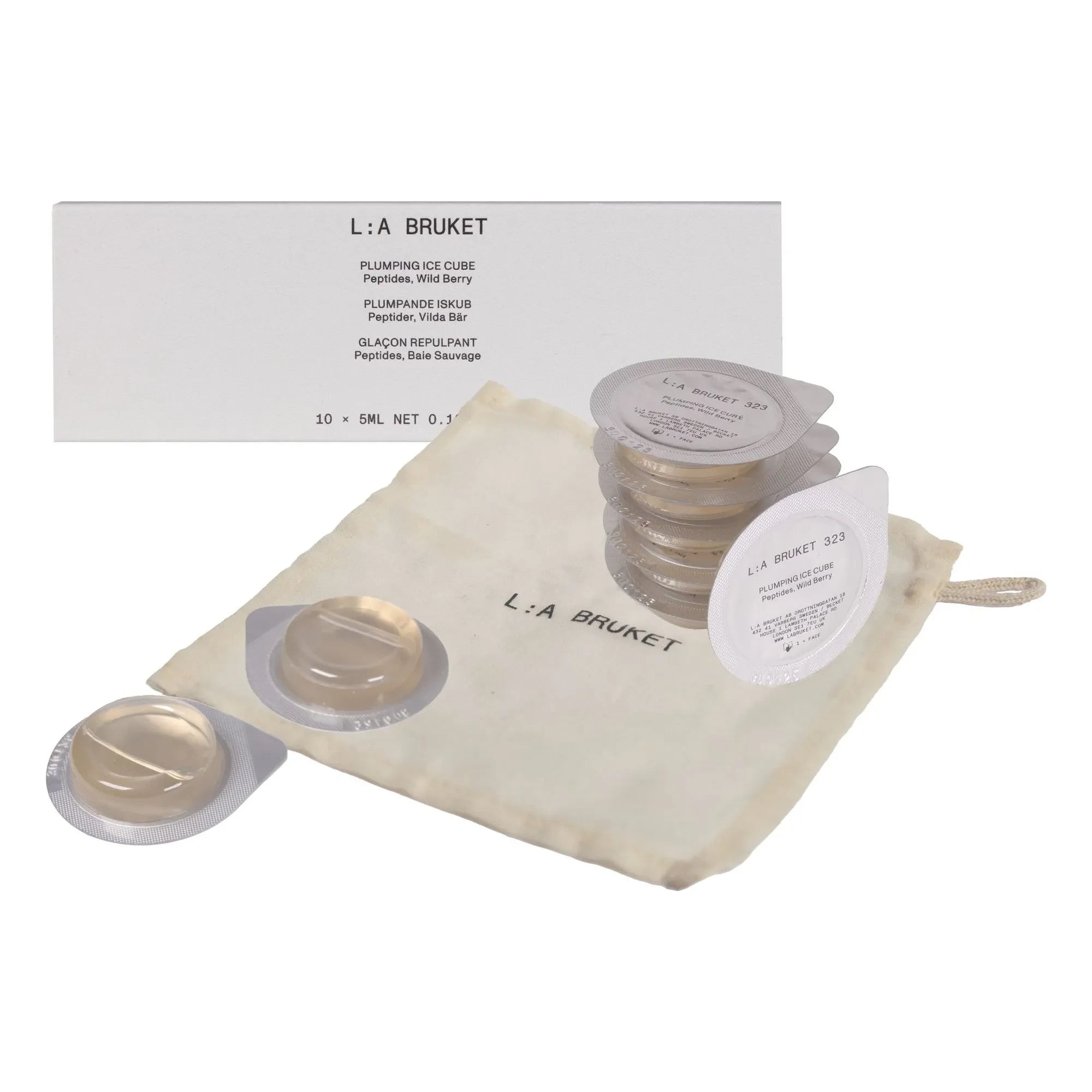 L:A BRUKET - Cubos de hielo voluminizadores 323 - 10 cápsulas