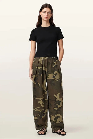 Pantalones holgados de mujer de algodón BECCA de AllSaints