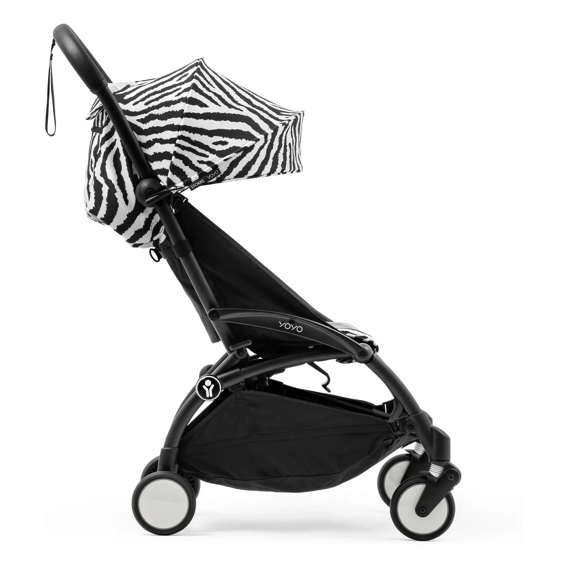 Stokke® - Cochecito YOYO³ 6+ con Marco Negro | Zebra
