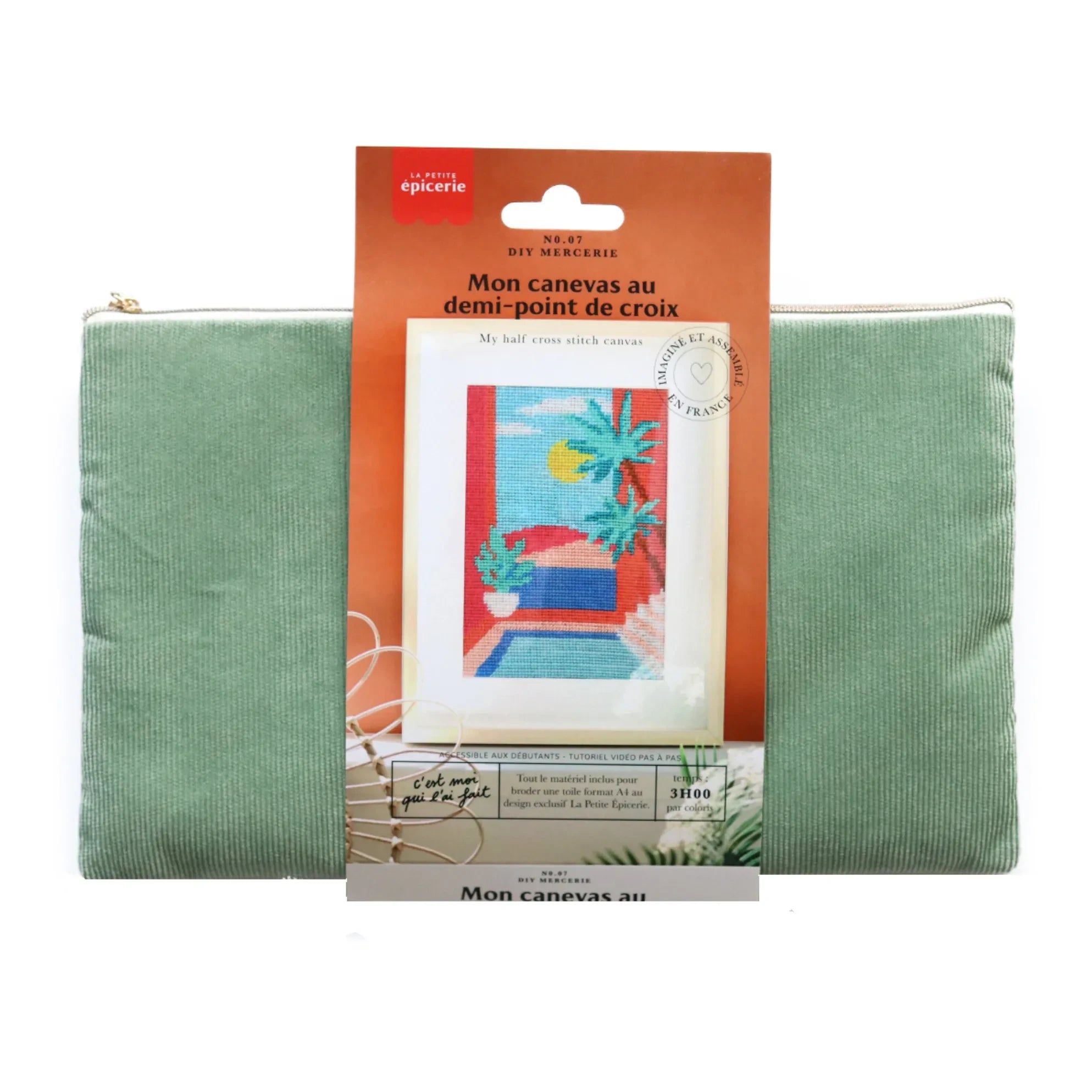 La Petite Épicerie - Kit de lienzo de medio punto para hacer tú mismo