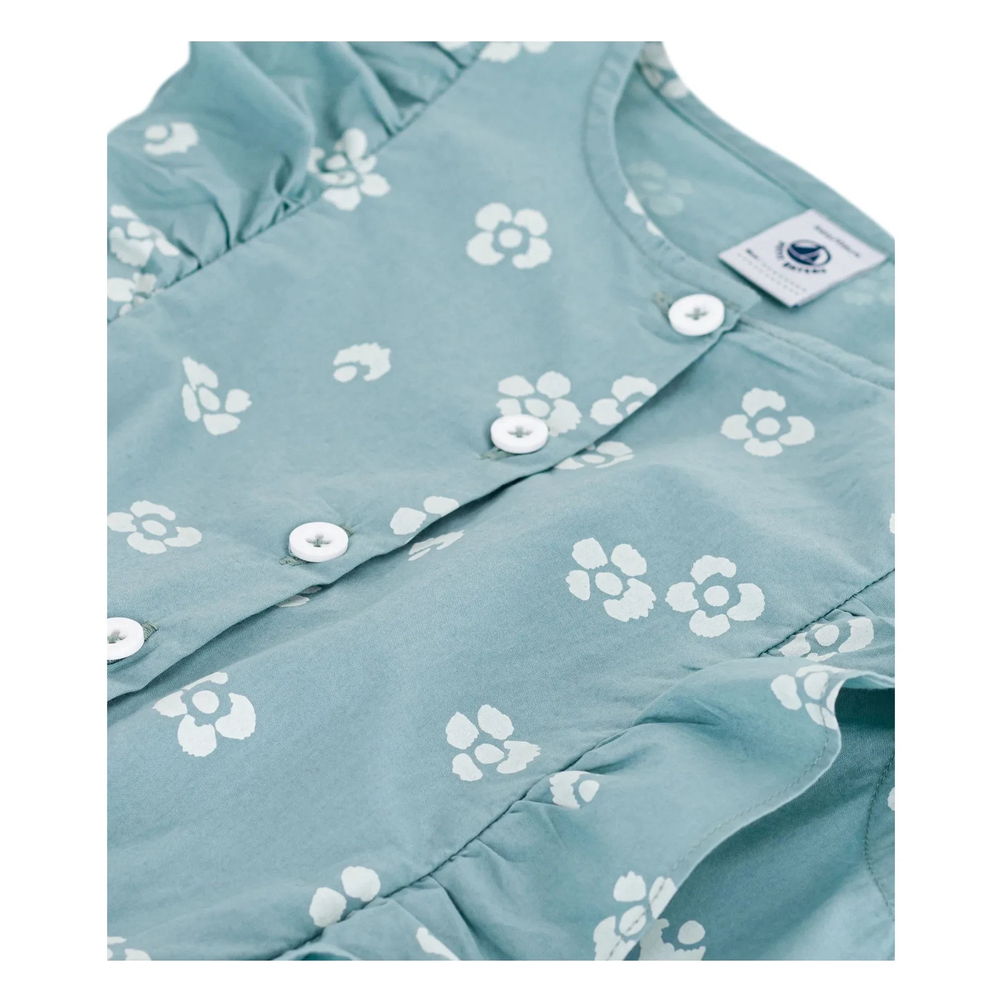 Petit Bateau - Mono Popelín de Algodón Orgánico Boncapa | Salvia