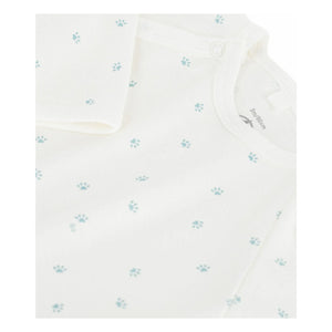 Petit Bateau - Pijama Dormilón Pati de Algodón Orgánico | Blanco