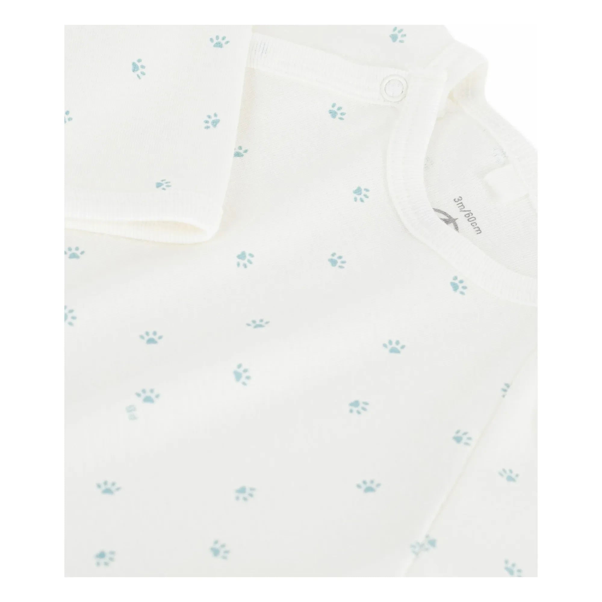 Petit Bateau - Pijama Dormilón Pati de Algodón Orgánico | Blanco