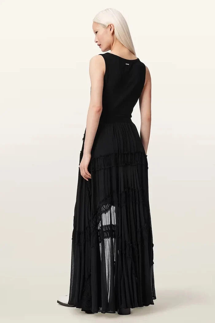 Falda asimétrica de viscosa DORINA de AllSaints