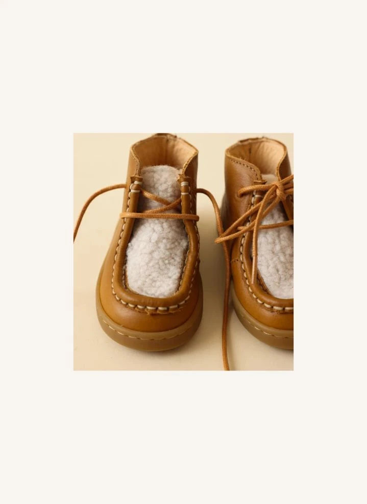 Lazare - Zapato de primeros pasos acolchado Octave | Camel