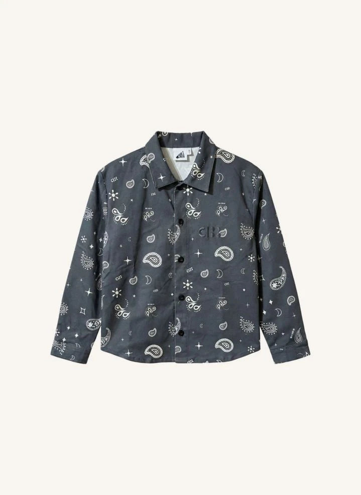 Cos I Said So - Gri Paisley Overshirt