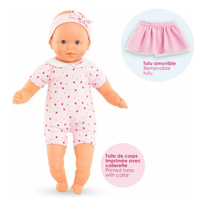 Corolle - Mi primer muñeco - Lindo osito de peluche con corazón | Rosa claro