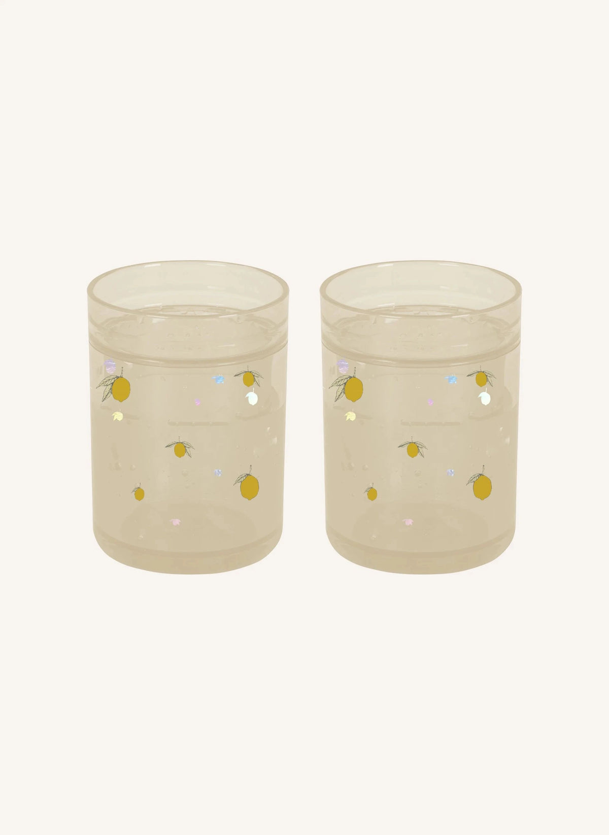 Konges Sløjd - Vasos de limón beige - Set de 2