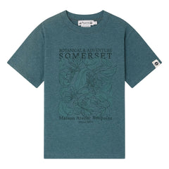 Bonpoint - Camiseta de algodón orgánico Thibald | Azul pavo real