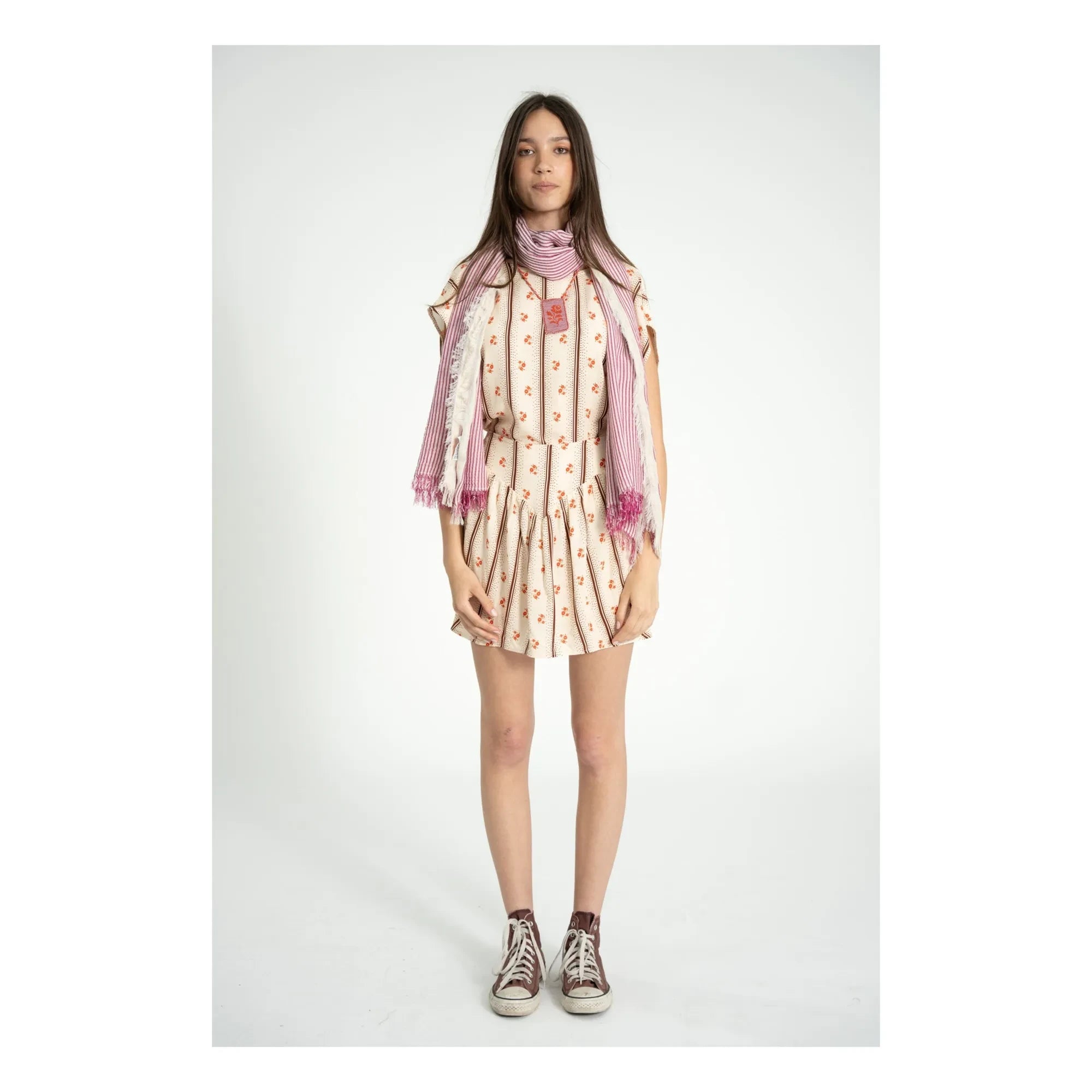 Sisters Department - Falda floral | Crudo