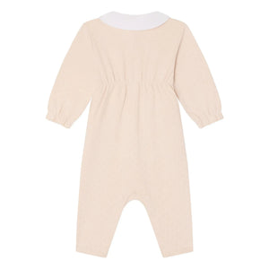 Bonpoint - Pijama Cayla Pointelle Algodón Orgánico | Rosa empolvado