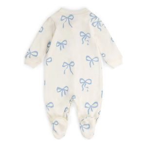 Sleepy Doe - Pijama con patucos con cordones de algodón orgánico | Crudo
