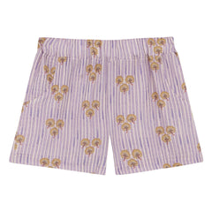 birinit - Cinca Pantalones Cortos de Algodón Orgánico a Rayas | Malva
