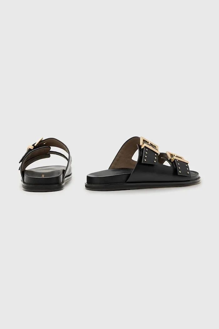 Sandalia Plana de Piel con Tachuelas Magda de AllSaints