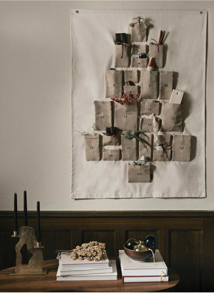 Ferm Living - Calendario de Adviento de algodón orgánico