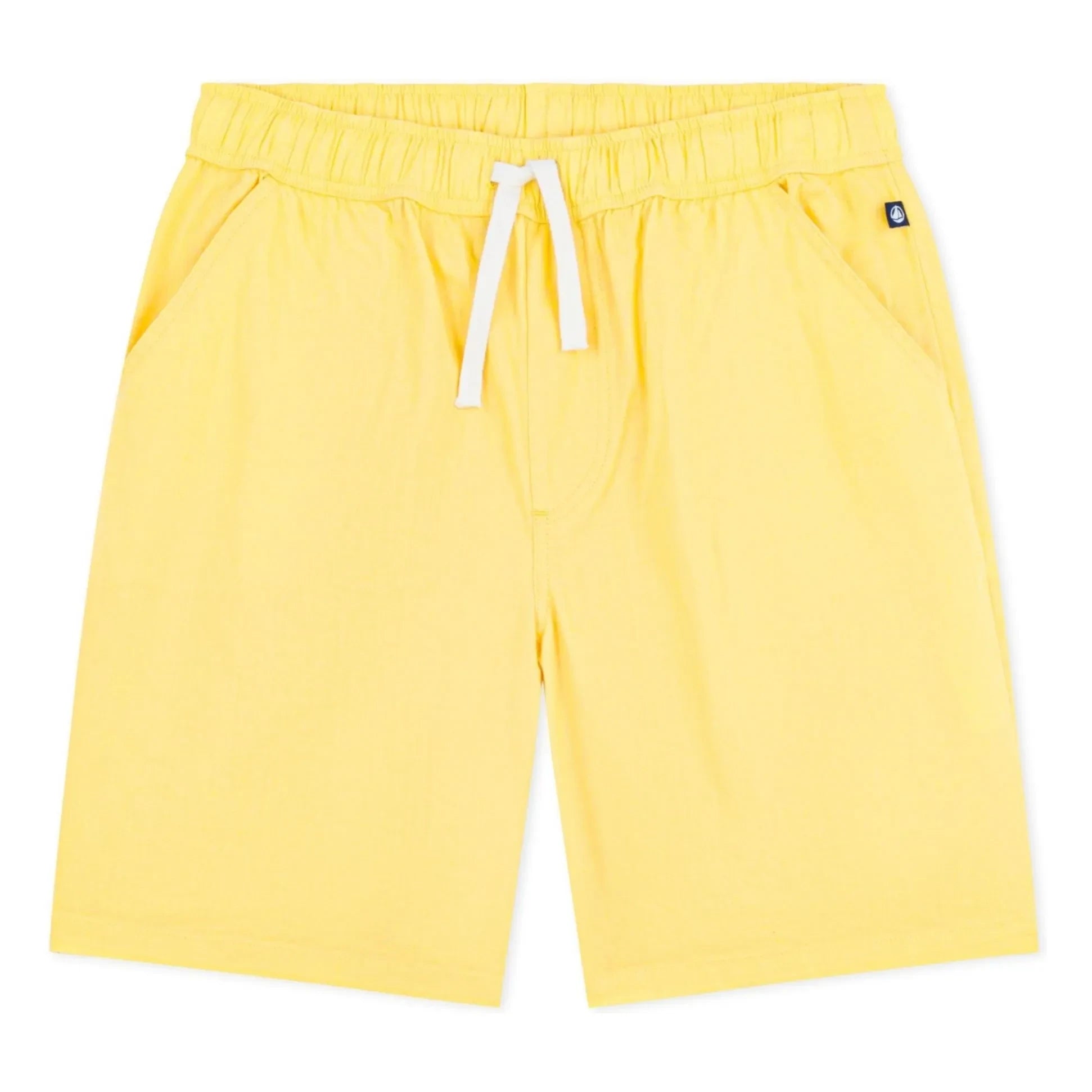 Petit Bateau - Bermudas lisas de lino | Amarillo