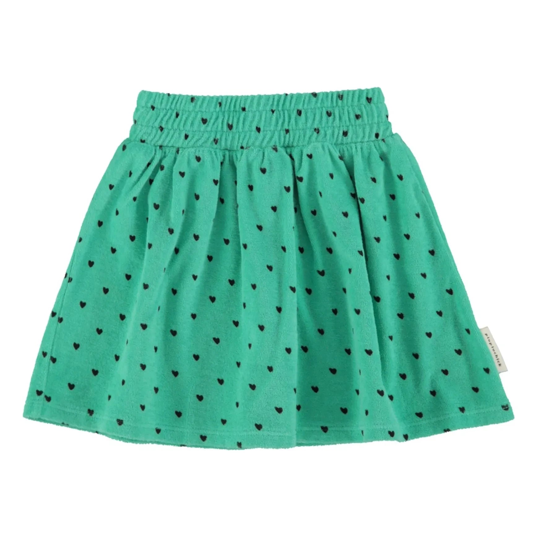 Piupiuchick - Falda Corazón de Toalla de Algodón Orgánico | Verde