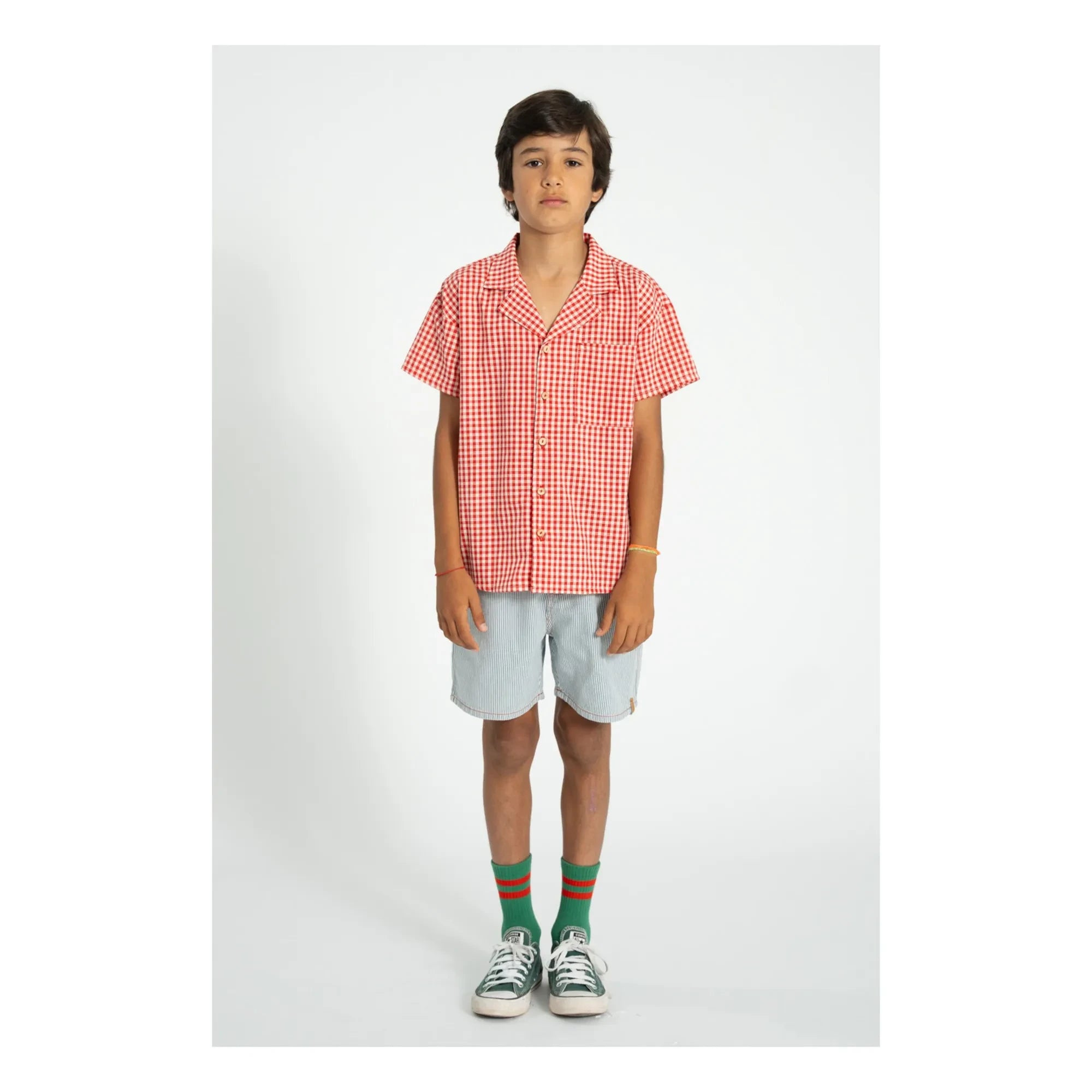 Piupiuchick - Camisa de cuadros de algodón orgánico | Rojo