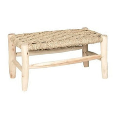 Cosydar - Banco de madera con palmera - 60 cm x 30 cm