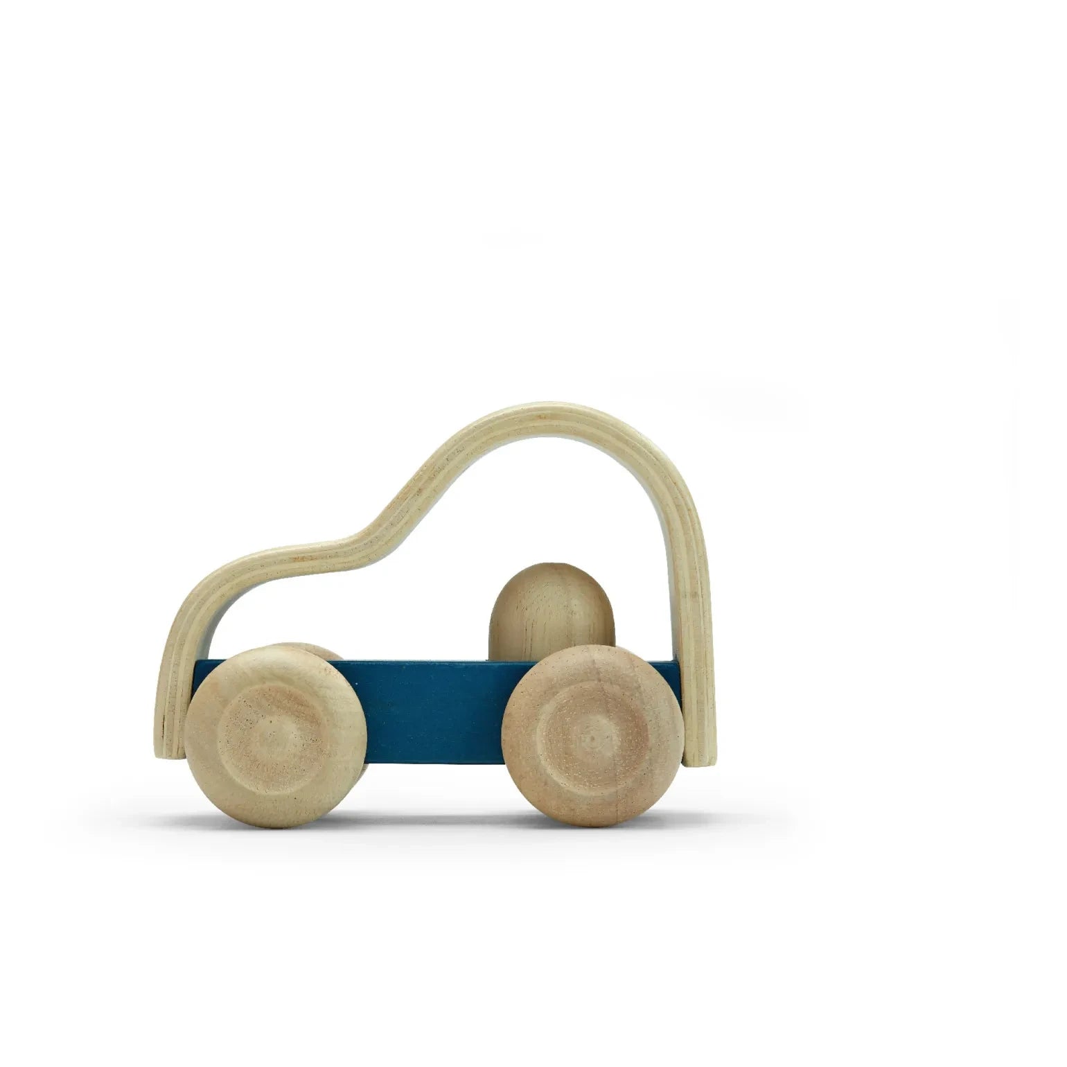 Plan Toys - İlk Ahşap Oyuncak Arabam | Lacivert