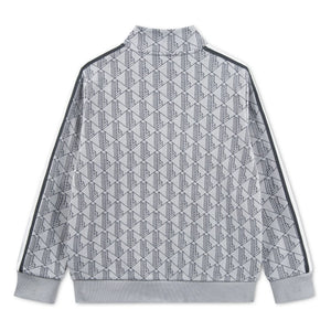 Lacoste - Sudadera con cremallera y monograma de algodón orgánico | Gris claro