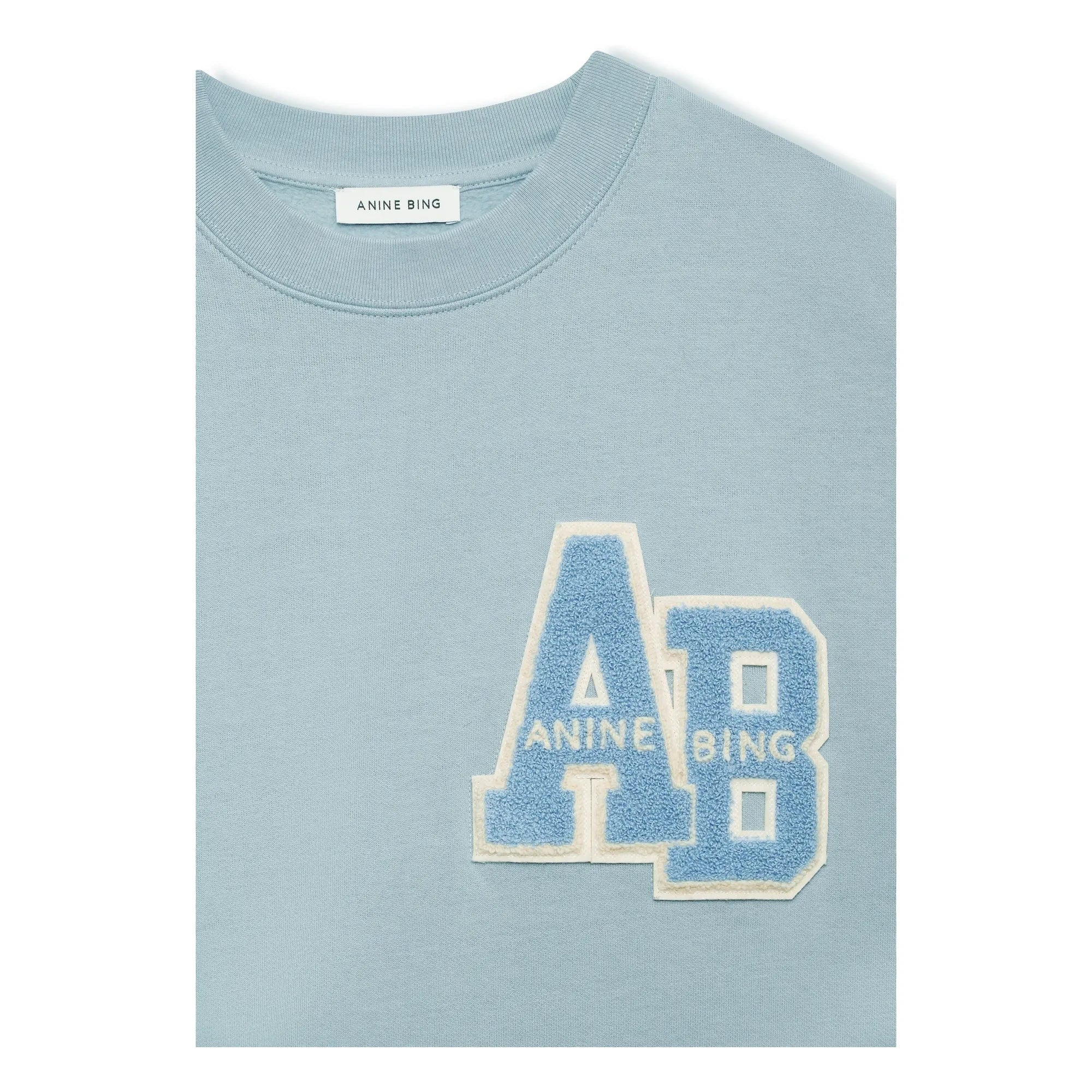 Anine Bing - Sudadera oversize Miles Letterman | Azul Claro