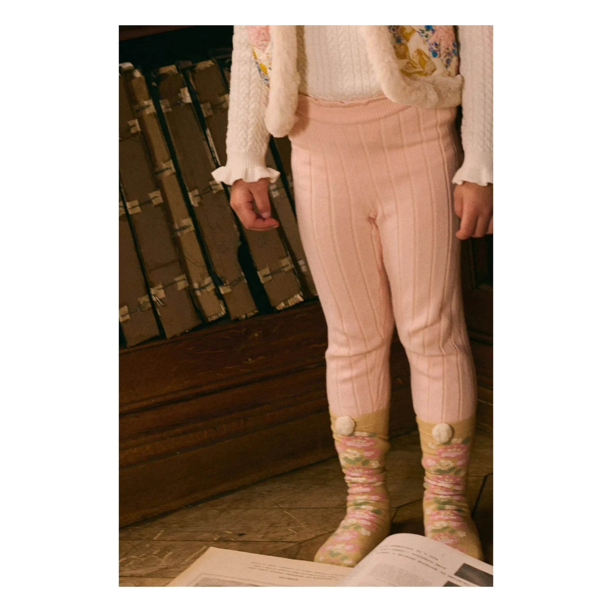 Louise Misha - Moldavia Leggings de canalé | Rosa
