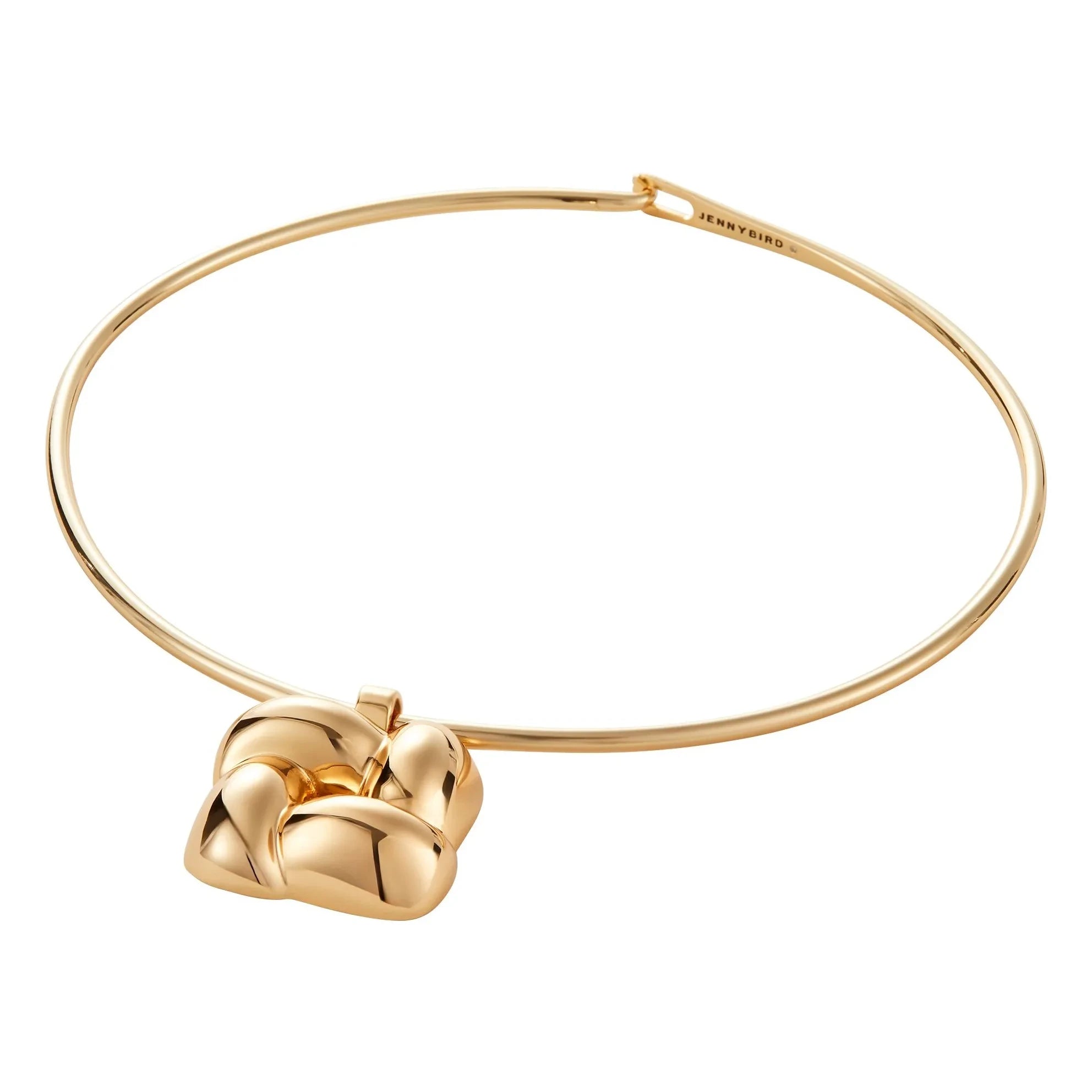 Jenny Bird - Collar Cuadrado Trenzado | Dorado
