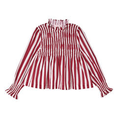 Tutu du Monde - Blusa a rayas Laurel | Borgoña