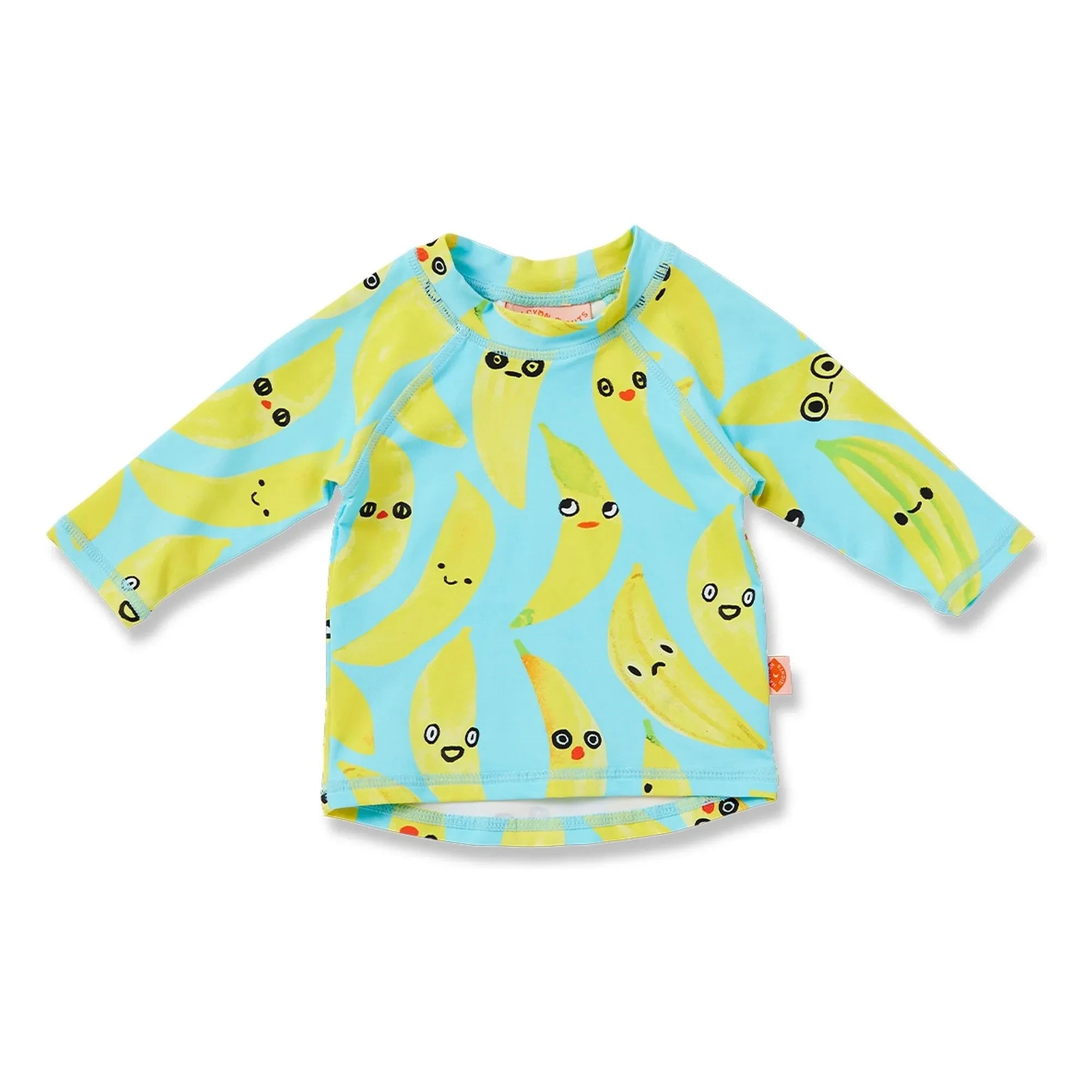 Halcyon Nights - Camiseta de Baño de Manga Larga Anti-UV Banana Fibras Recicladas | Turquesa