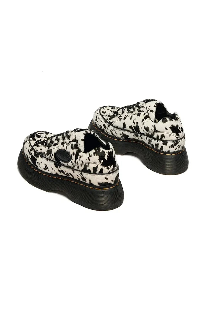 Dr. Martens Zapatos de Piel para Mujer Half Buzz 5i 5 Eye Dálmata