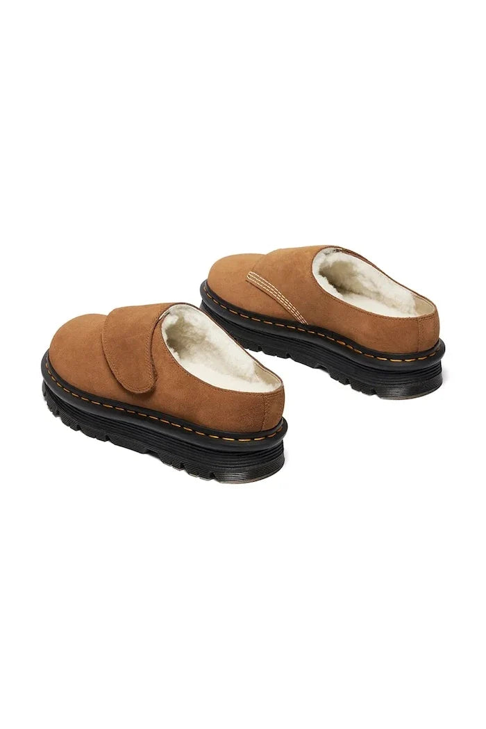 Zuecos de piel con forro cálido Dr. Martens ZebZag AnyWair