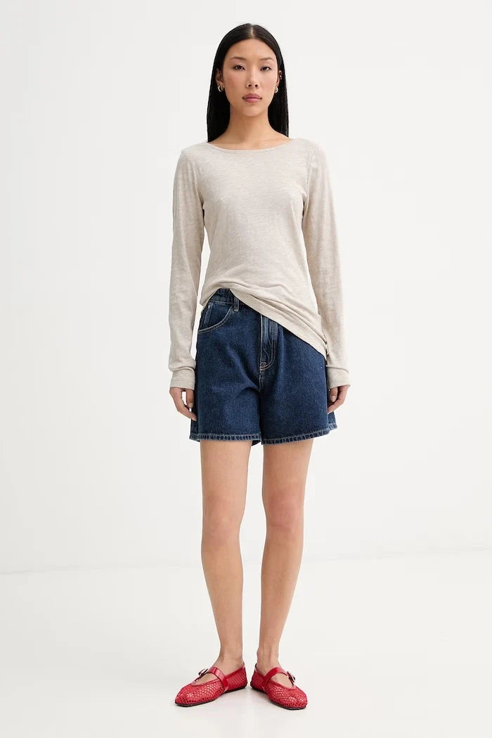 Blusa de manga larga de algodón para mujer Marc O'Polo